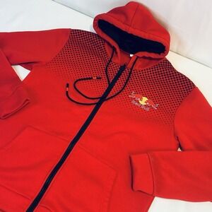 Red Bull Racing Infinity Hoodie Full Zip Red Men's Medium